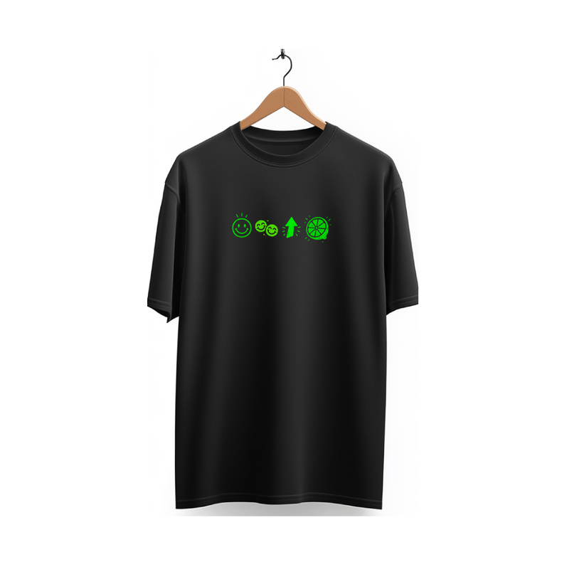 Camiseta oversize linha Strain - Lemon Kush