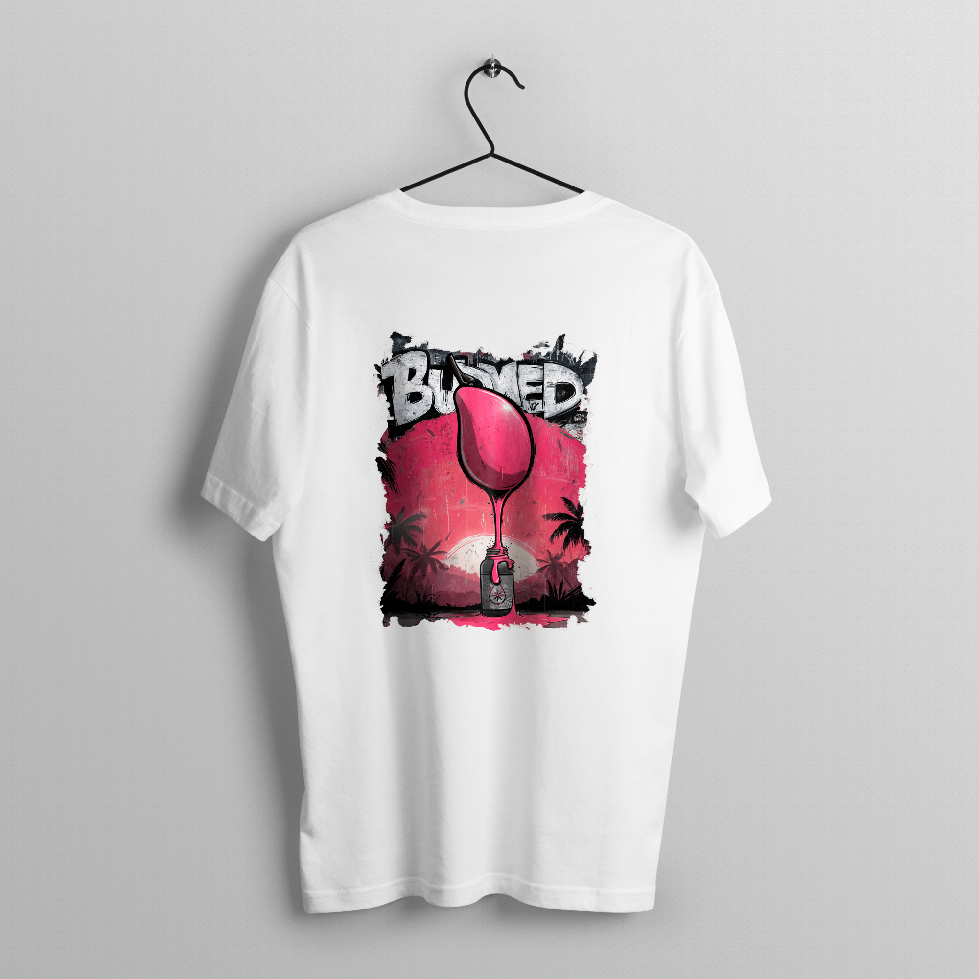 CAMISETA OVERSIZED PREMIUM- Manga Rosa