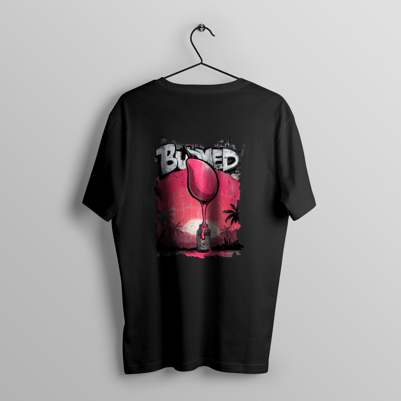Camiseta oversize linha Strain - Manga Rosa