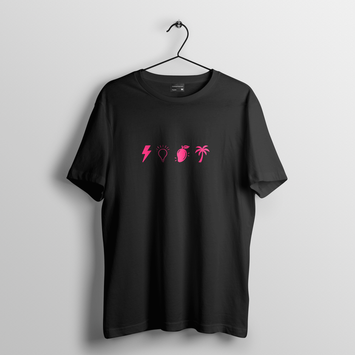 Camiseta oversize linha Strain - Manga Rosa