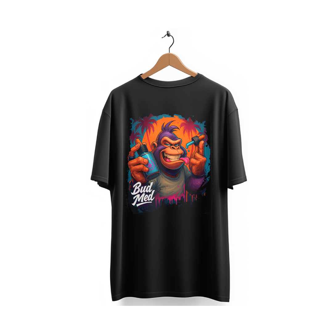 Camiseta oversize linha Strain - Purple Gorilla