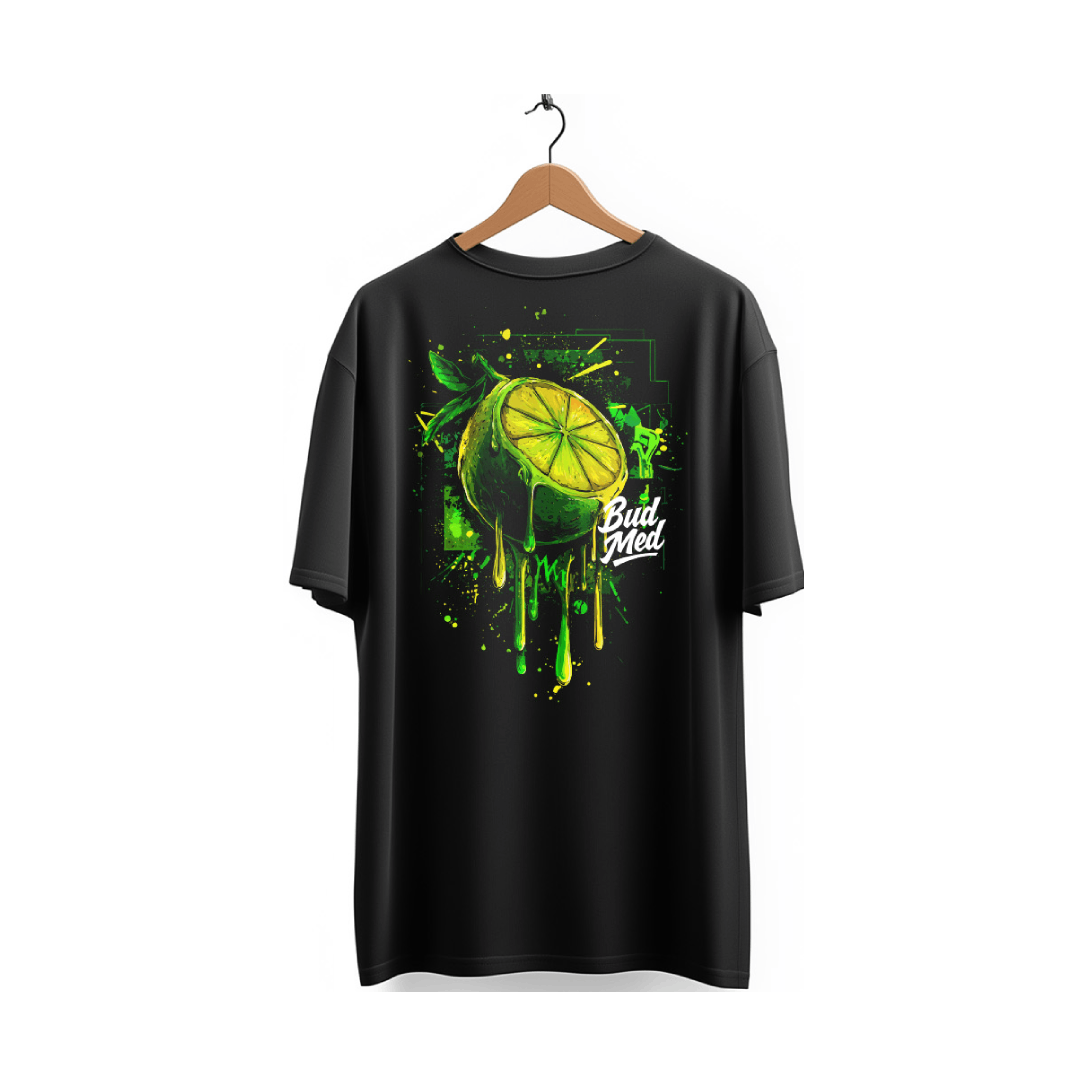 Camiseta oversize linha Strain - Lemon Kush